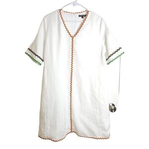 BOHo Chic White Linen Dress